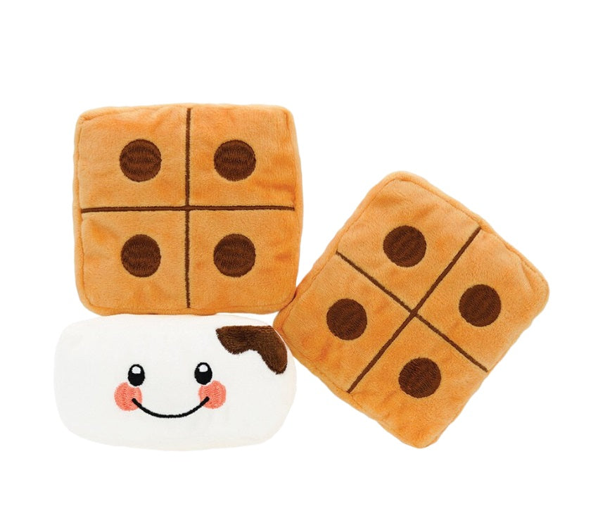 HugSmart FUZZY FRIENDZ DOG TOY CAMPING PUP S'MORE