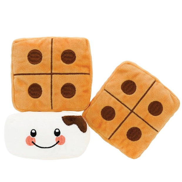 HugSmart FUZZY FRIENDZ DOG TOY CAMPING PUP S'MORE