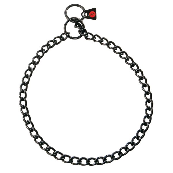 Herm Sprenger Dog Collars Check Chains Black Coated Stainless