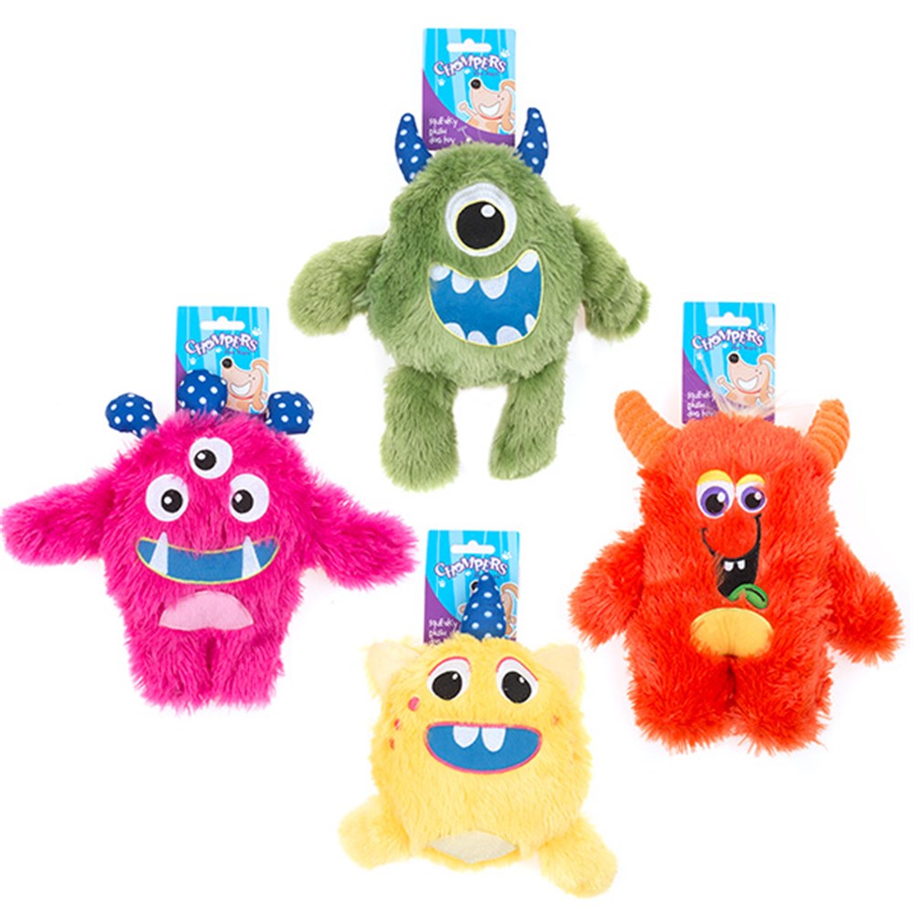 Chompers Squeaky Plush Monsters