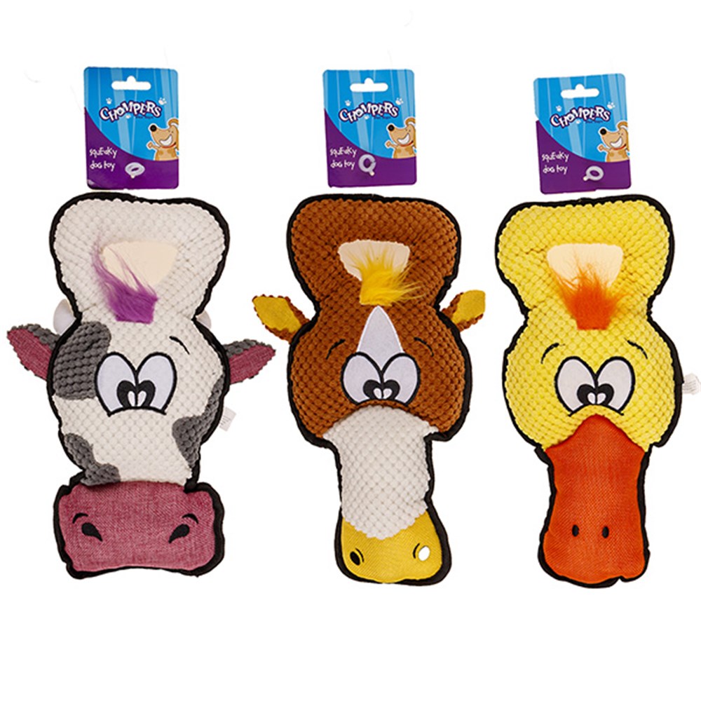 Chompers Plush Cow-Duck-Chicken-Toys