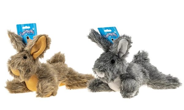 Chompers Plush Rabbit, plush squeaky toys, furry friend